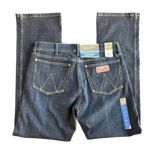 NWT Wrangler Retro Slim Boot Stretch Denim Jeans Women's 32x34 Dark Wash